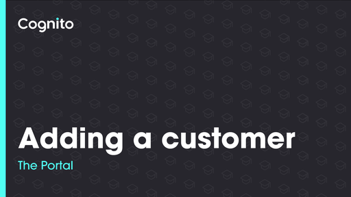 Adding a Customer