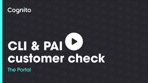 CLI & PAI Customer Check